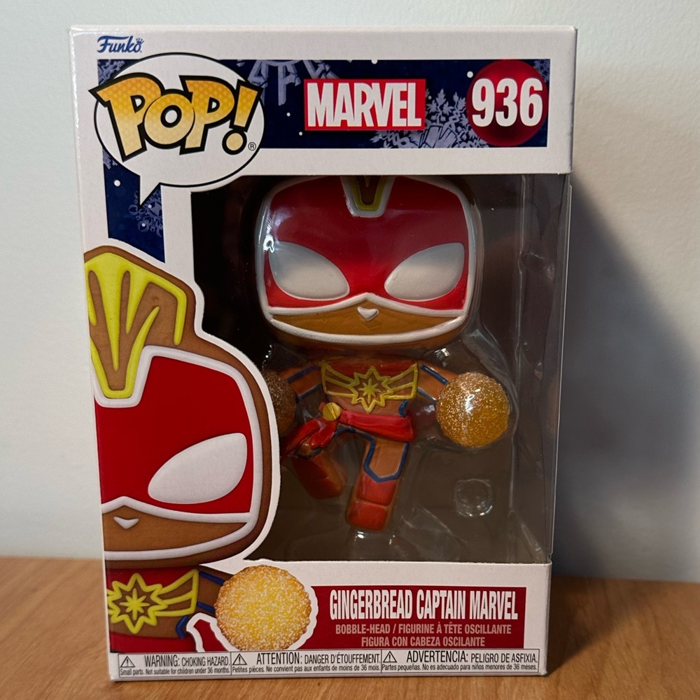 Funko Pop Marvel Gingerbread Captain Marvel